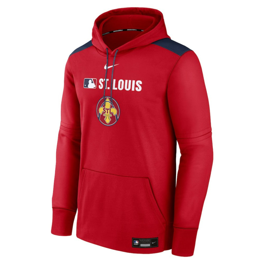 St. Louis Cardinals Authentic Collection City Connect Therma Pullover Hoodie Red | Nike
