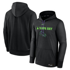 Tampa Bay Rays Authentic Collection City Connect Therma Pullover Hoodie Black | Nike