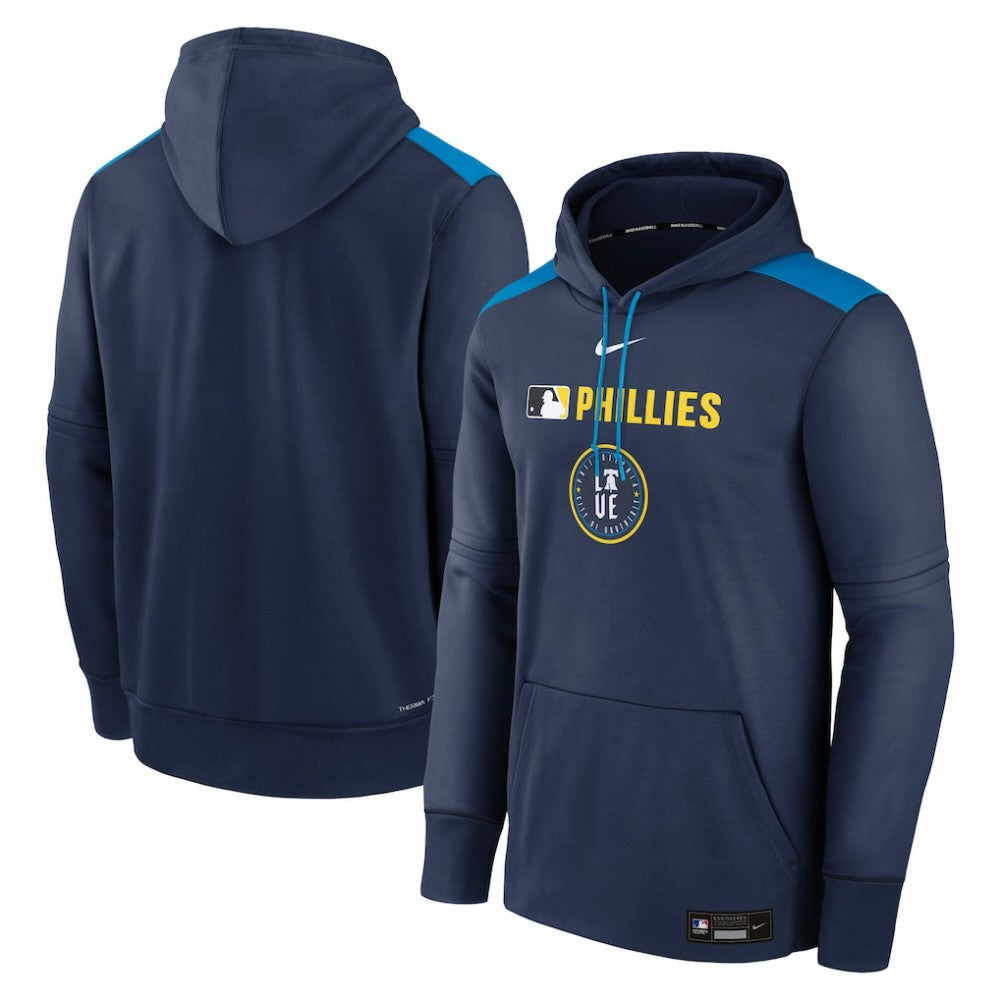 Philadelphia Phillies Authentic Collection City Connect Therma Pullover Hoodie Navy | Nike