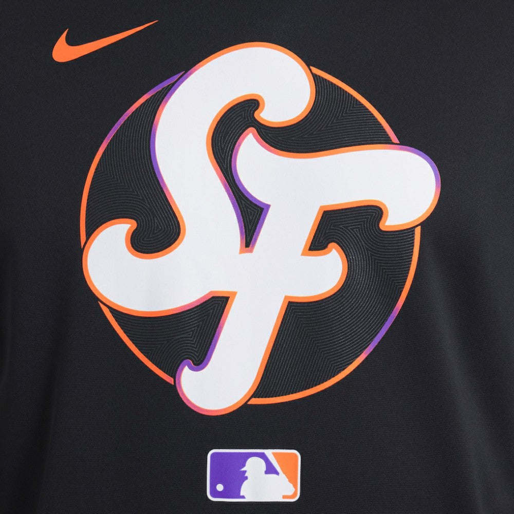 San Francisco Giants 2025 City Connect Authentic Collection Performance Pullover Hoodie Black | Nike