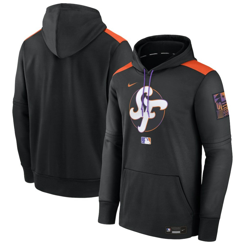 San Francisco Giants 2025 City Connect Authentic Collection Performance Pullover Hoodie Black | Nike