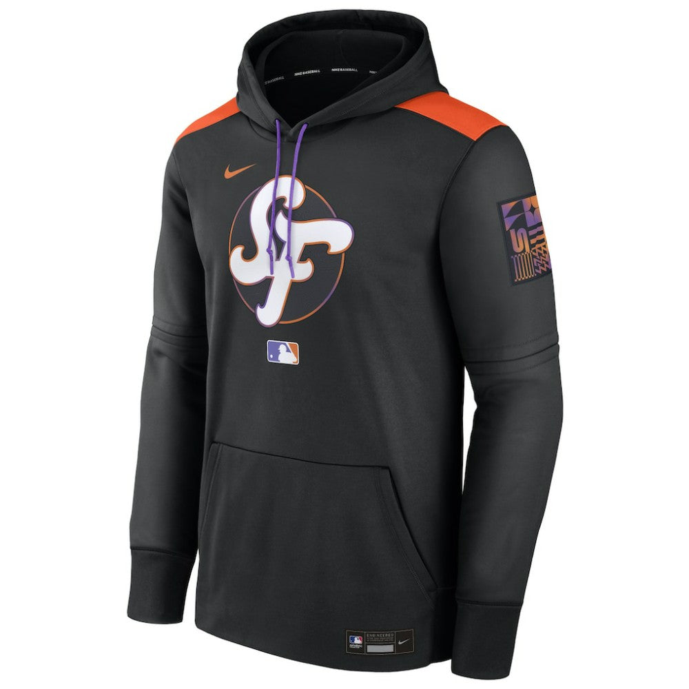San Francisco Giants 2025 City Connect Authentic Collection Performance Pullover Hoodie Black | Nike
