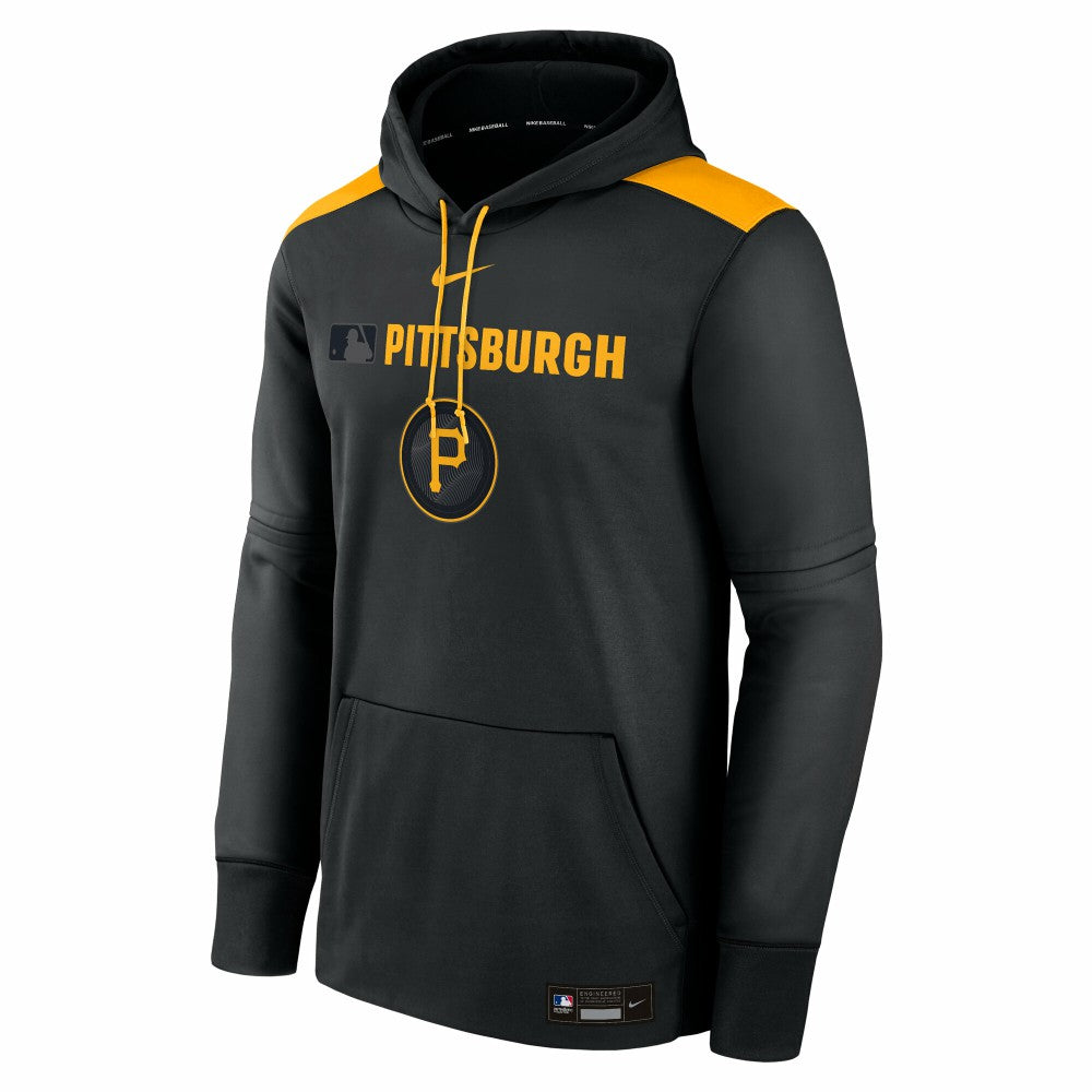 Pittsburgh Pirates Authentic Collection City Connect Therma Pullover Hoodie Black | Nike