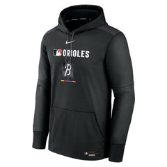 Baltimore Orioles Authentic Collection City Connect Therma Pullover Hoodie Black | Nike