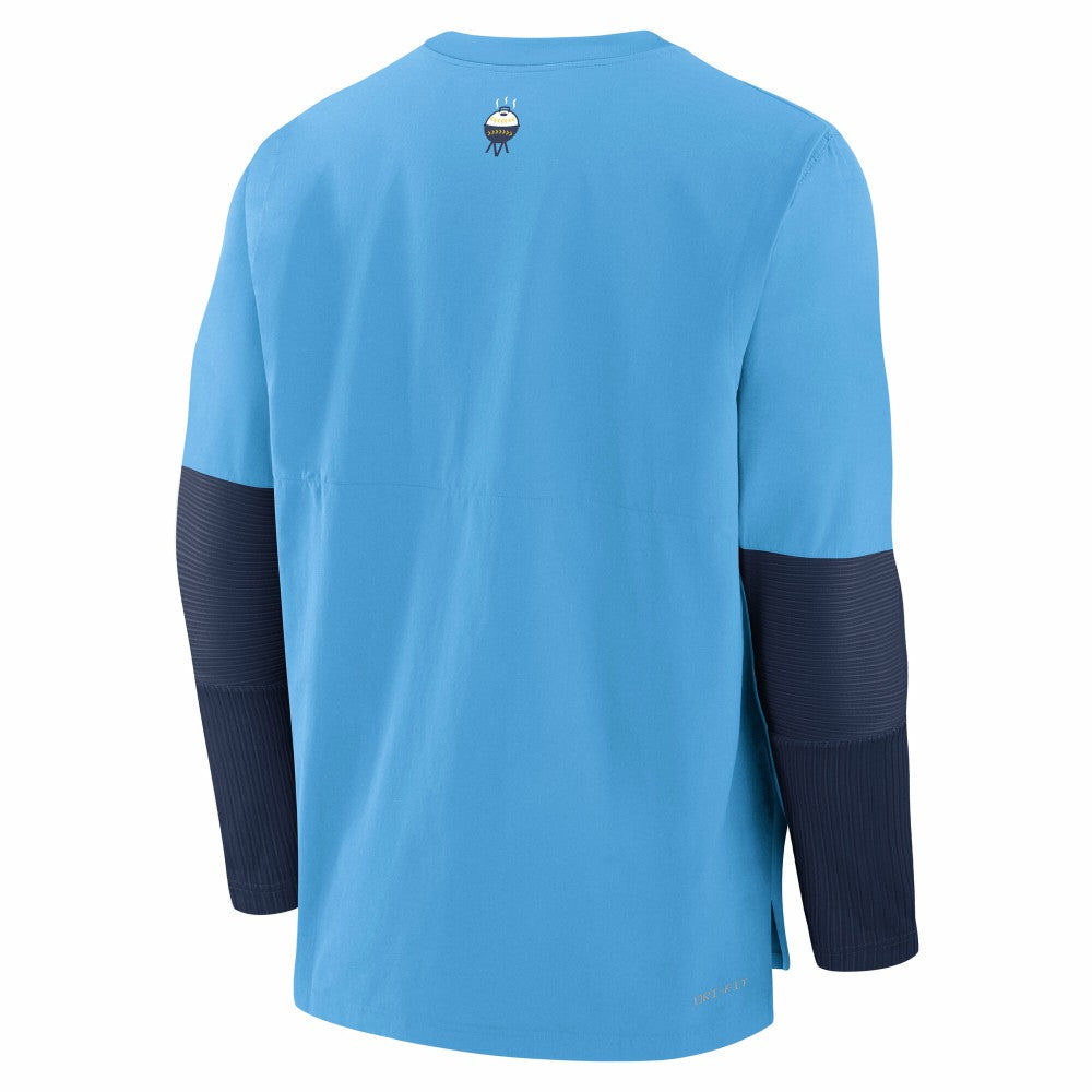 Milwaukee Brewers 2025 City Connect Authentic Collection Player Dri-FIT Lightweight Pullover Light Blue | Nike