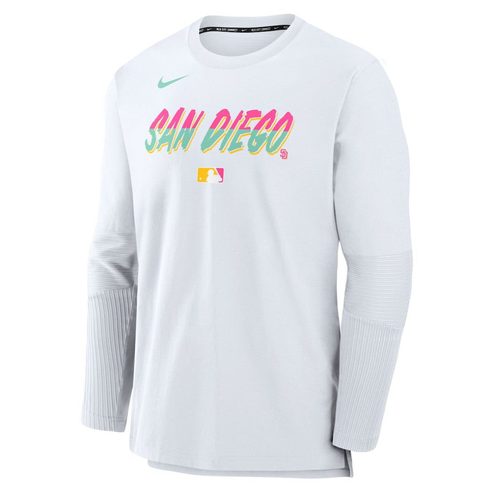 San Diego Padres 2025 City Connect Authentic Collection Player Dri-FIT Lightweight Pullover White | Nike