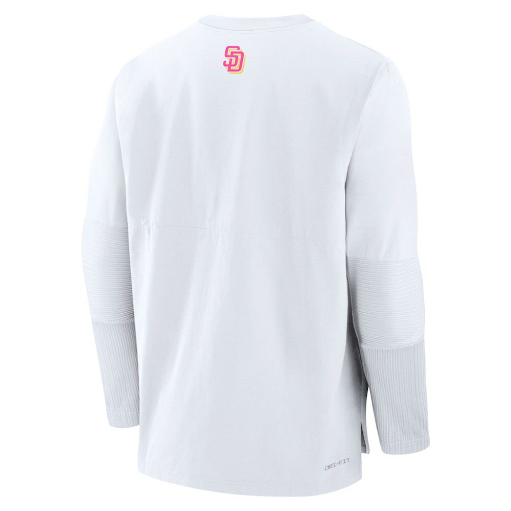 San Diego Padres 2025 City Connect Authentic Collection Player Dri-FIT Lightweight Pullover White | Nike