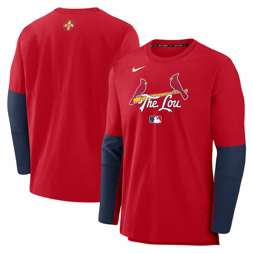 St. Louis Cardinals 2025 City Connect Authentic Collection Player Dri-FIT Lightweight Pullover Red | Nike