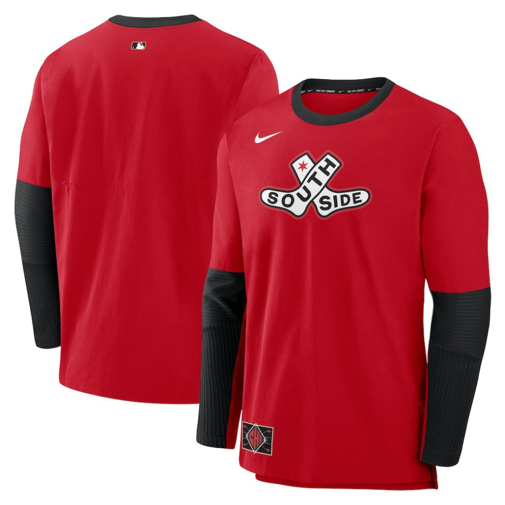 Chicago White Sox 2025 City Connect Authentic Collection Player Dri-FIT Lightweight Pullover Red | Nike