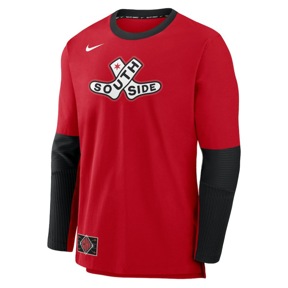 Chicago White Sox 2025 City Connect Authentic Collection Player Dri-FIT Lightweight Pullover Red | Nike