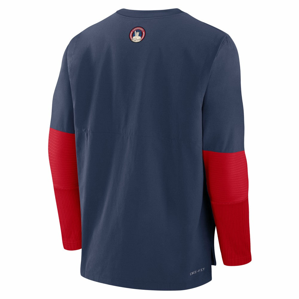 Cleveland Guardians 2025 City Connect Authentic Collection Player Dri-FIT Lightweight Pullover Navy | Nike