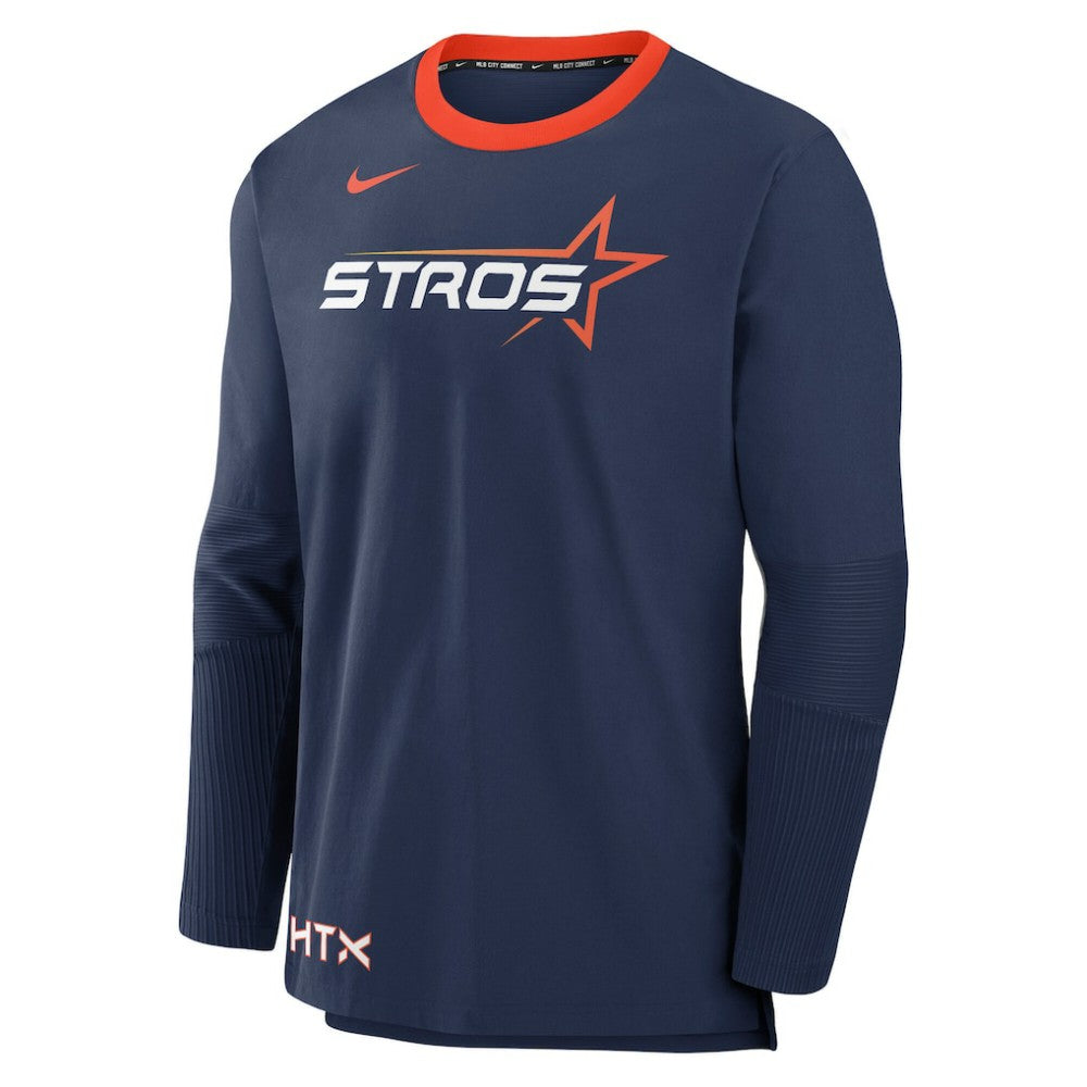 Houston Astros 2025 City Connect Authentic Collection Lightweight Player Performance Long Sleeve Top Navy | Nike