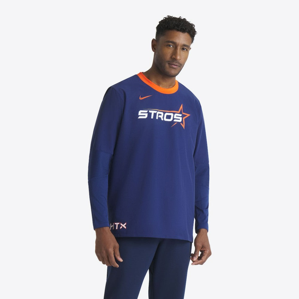 Houston Astros 2025 City Connect Authentic Collection Lightweight Player Performance Long Sleeve Top Navy | Nike
