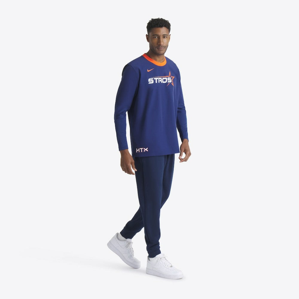 Houston Astros 2025 City Connect Authentic Collection Lightweight Player Performance Long Sleeve Top Navy | Nike
