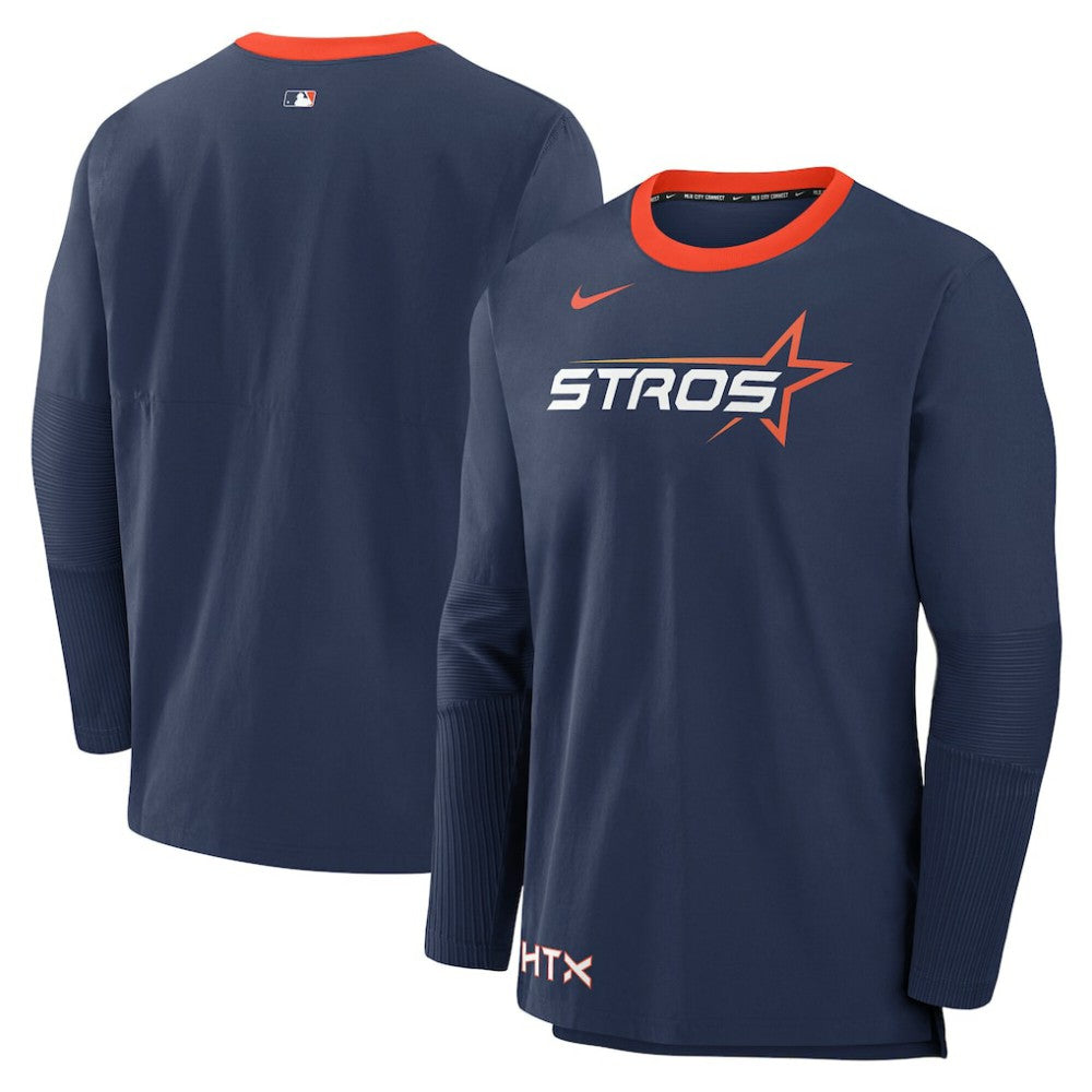 Houston Astros 2025 City Connect Authentic Collection Lightweight Player Performance Long Sleeve Top Navy | Nike
