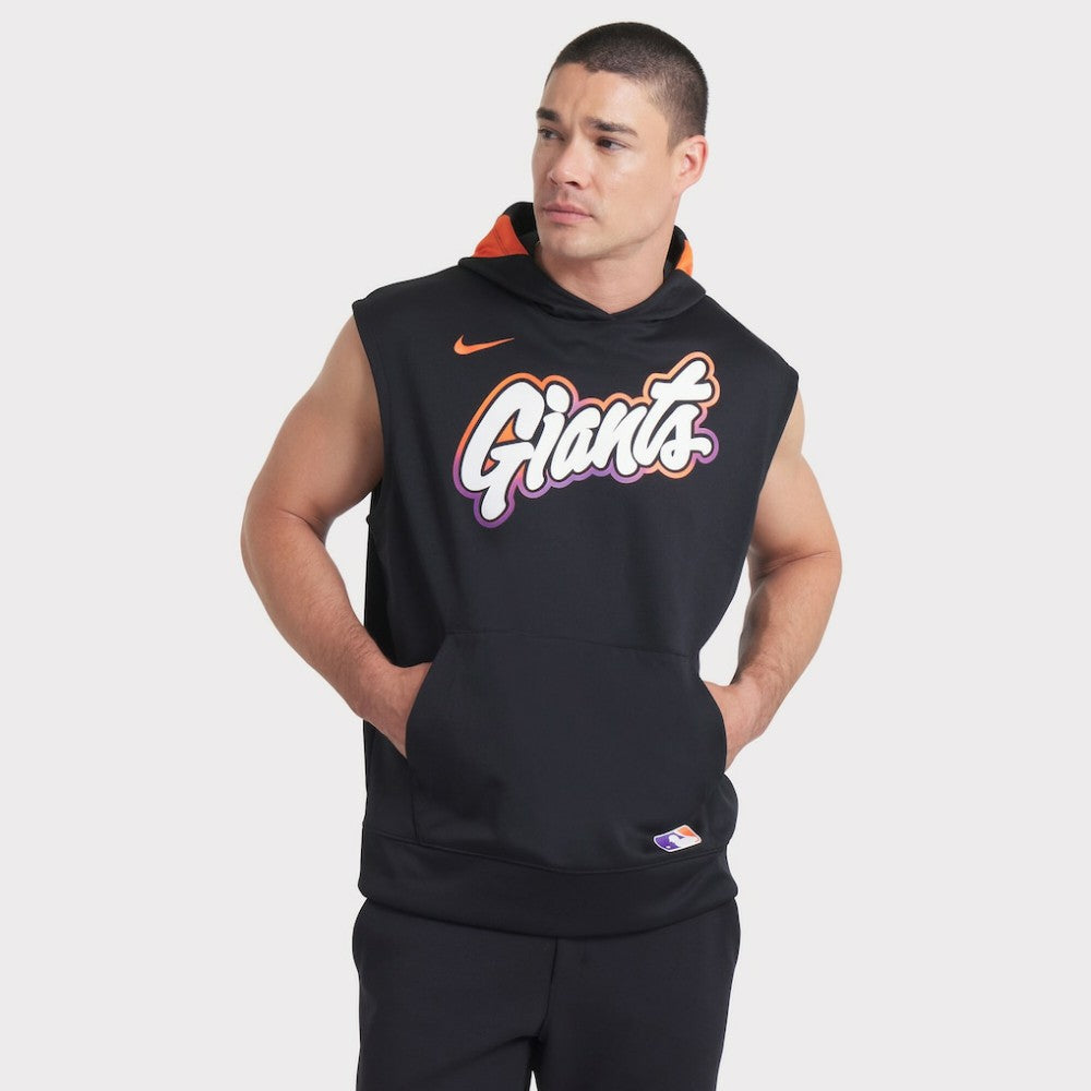 San Francisco Giants 2025 City Connect Authentic Collection Dri-FIT Sleeveless Hoodie Black | Nike
