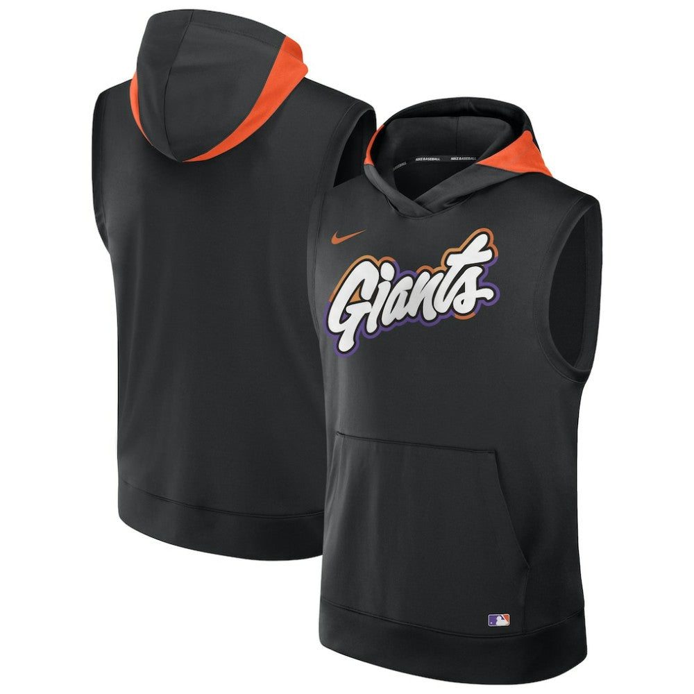San Francisco Giants 2025 City Connect Authentic Collection Dri-FIT Sleeveless Hoodie Black | Nike