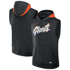 San Francisco Giants 2025 City Connect Authentic Collection Dri-FIT Sleeveless Hoodie Black | Nike
