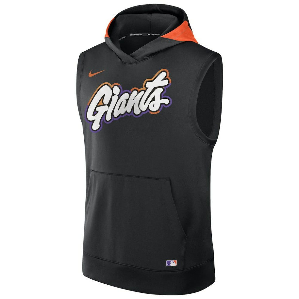 San Francisco Giants 2025 City Connect Authentic Collection Dri-FIT Sleeveless Hoodie Black | Nike