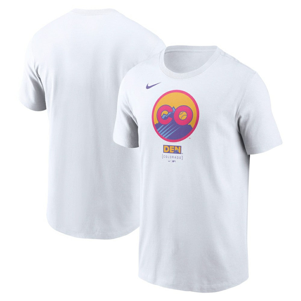 Colorado Rockies 2025 City Connect Logo T-Shirt White | Nike
