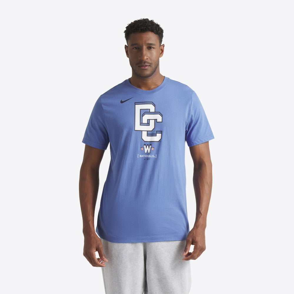 Washington Nationals 2025 City Connect Logo T-Shirt Blue | Nike