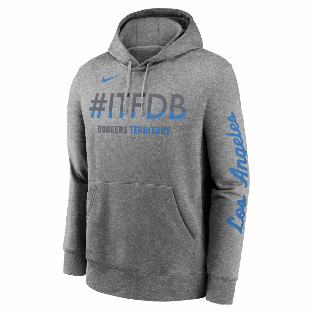 Los Angeles Dodgers City Connect Club Hoodie Heather Charcoal | Nike