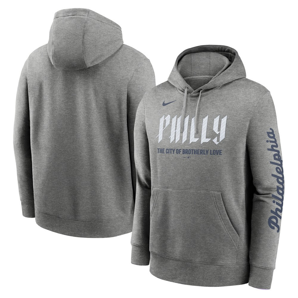 Philadelphia Phillies City Connect Club Pullover Hoodie Heather Charcoal | Nike