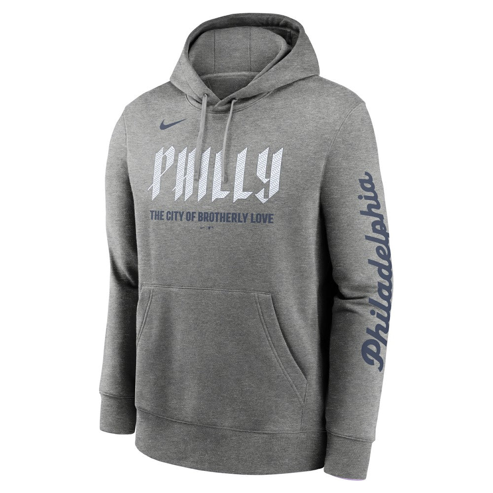 Philadelphia Phillies City Connect Club Pullover Hoodie Heather Charcoal | Nike
