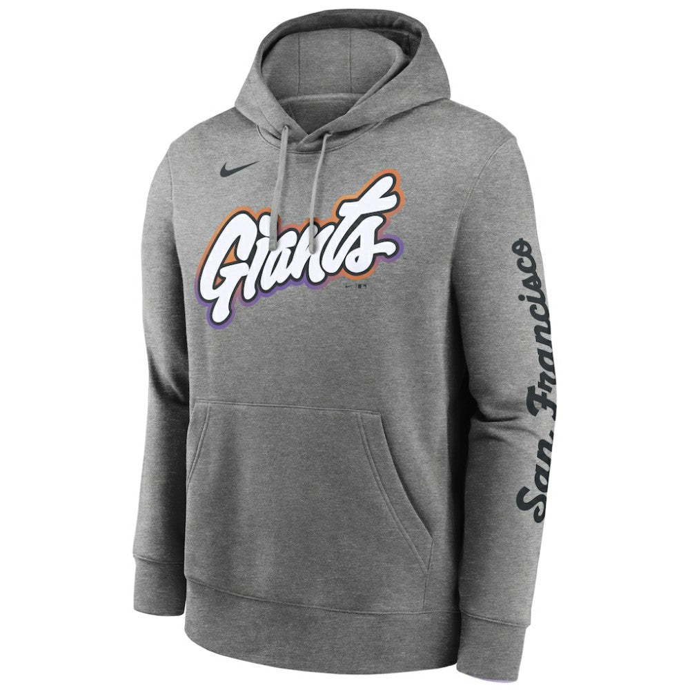 San Francisco Giants 2025 City Connect French Terry Club Pullover Hoodie Heather Gray | Nike