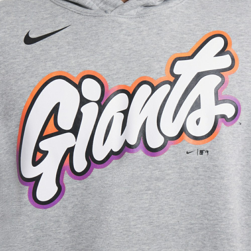 San Francisco Giants 2025 City Connect French Terry Club Pullover Hoodie Heather Gray | Nike