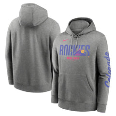 Colorado Rockies 2025 City Connect French Terry Club Fleece Pullover Hoodie Heather Charcoal | Nike