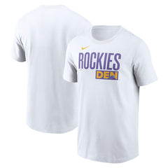 Colorado Rockies City Connect Wordmark T-Shirt White | Nike