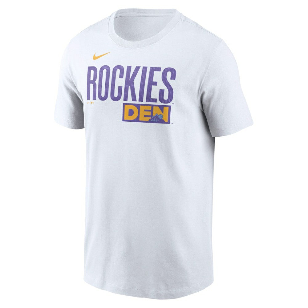 Colorado Rockies City Connect Wordmark T-Shirt White | Nike