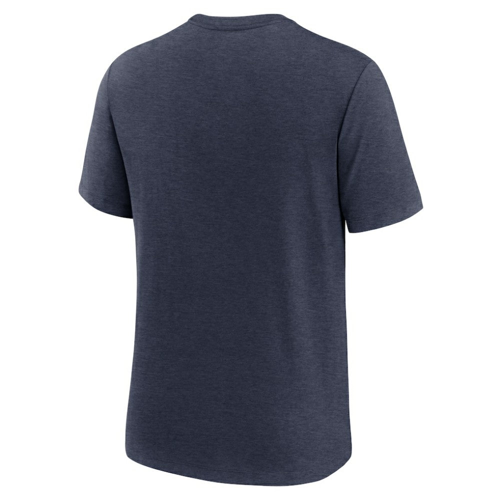 Chicago Cubs City Connect Script Tri-Blend T-Shirt Heather Navy | Nike