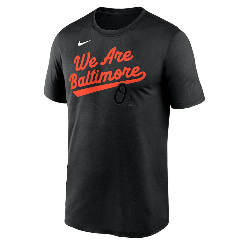 Baltimore Orioles City Connect Team Phrase Script Legend Performance T-Shirt Black | Nike
