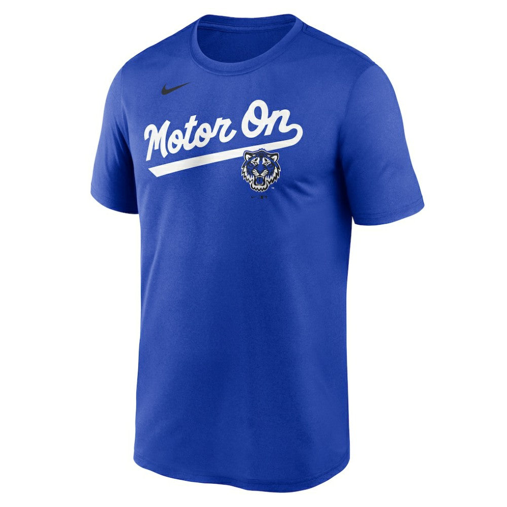 Detroit Tigers City Connect Team Phrase Script Legend Performance T-Shirt Royal | Nike