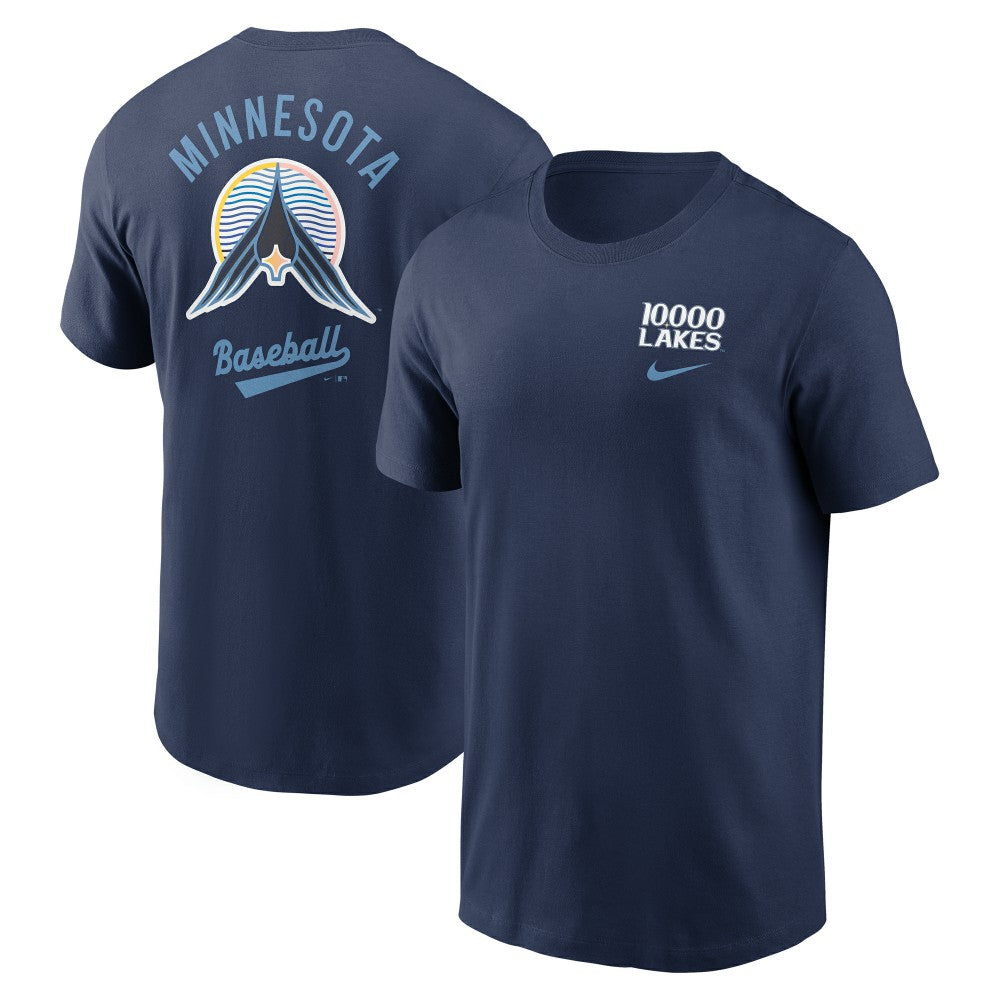 Minnesota Twins 2025 City Connect 2-Hit T-Shirt Navy | Nike