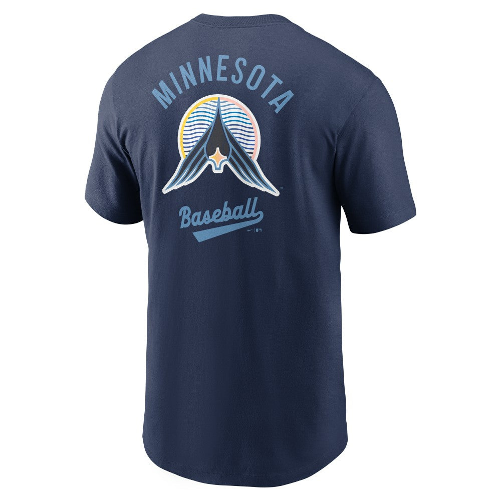 Minnesota Twins 2025 City Connect 2-Hit T-Shirt Navy | Nike