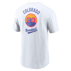 Colorado Rockies 2025 City Connect 2-Hit T-Shirt White | Nike