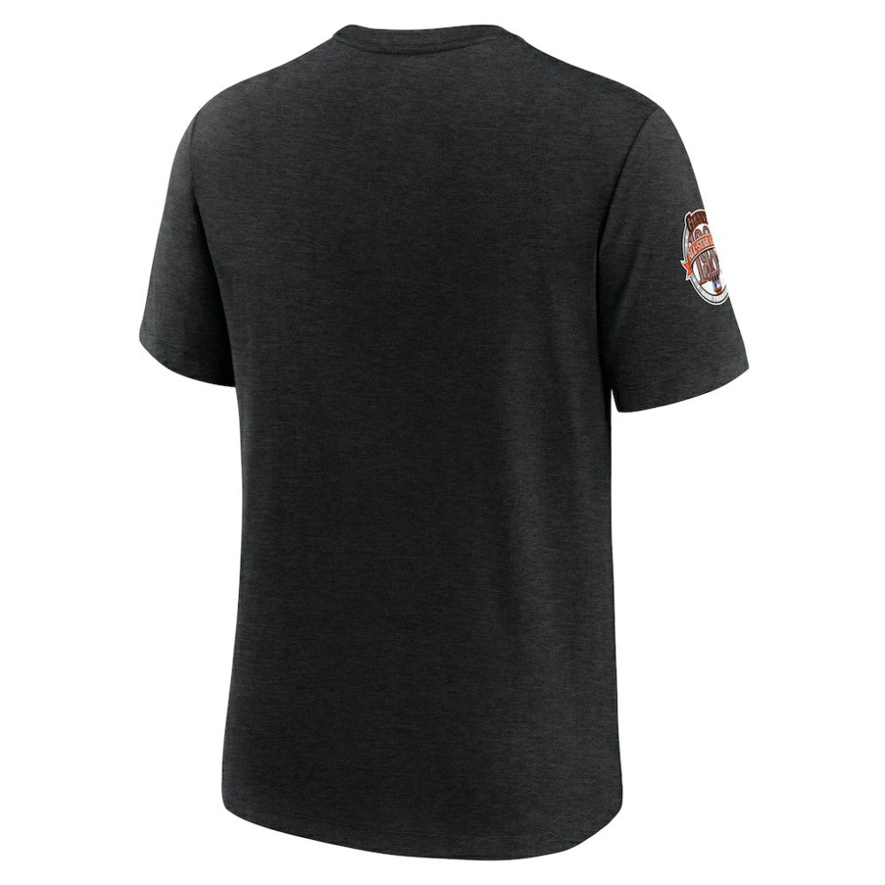 San Francisco Giants Cooperstown Collection Eras Tri-Blend T-Shirt Heather Black | Nike