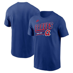 Atlanta Braves Cooperstown Collection Retro T-Shirt Royal | Nike