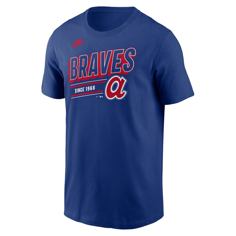 Atlanta Braves Cooperstown Collection Retro T-Shirt Royal | Nike