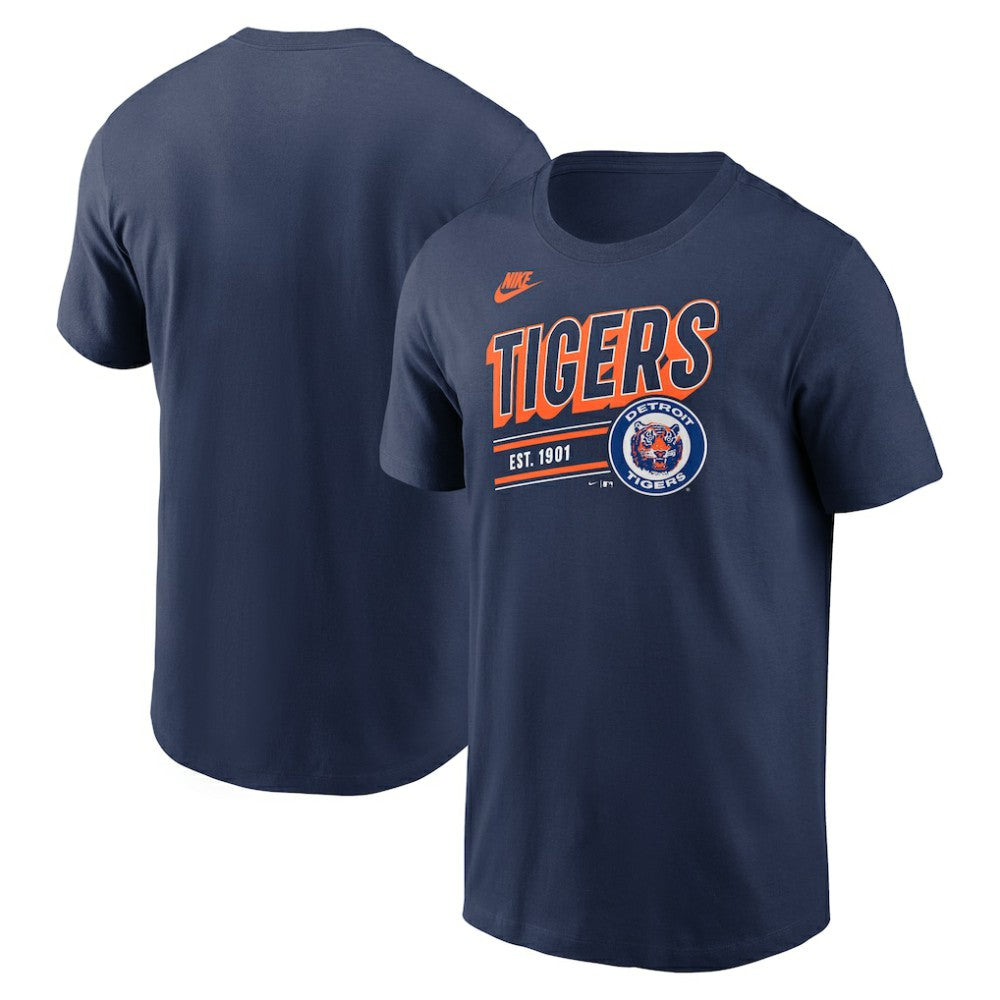 Detroit Tigers Cooperstown Collection Retro T-Shirt Navy | Nike