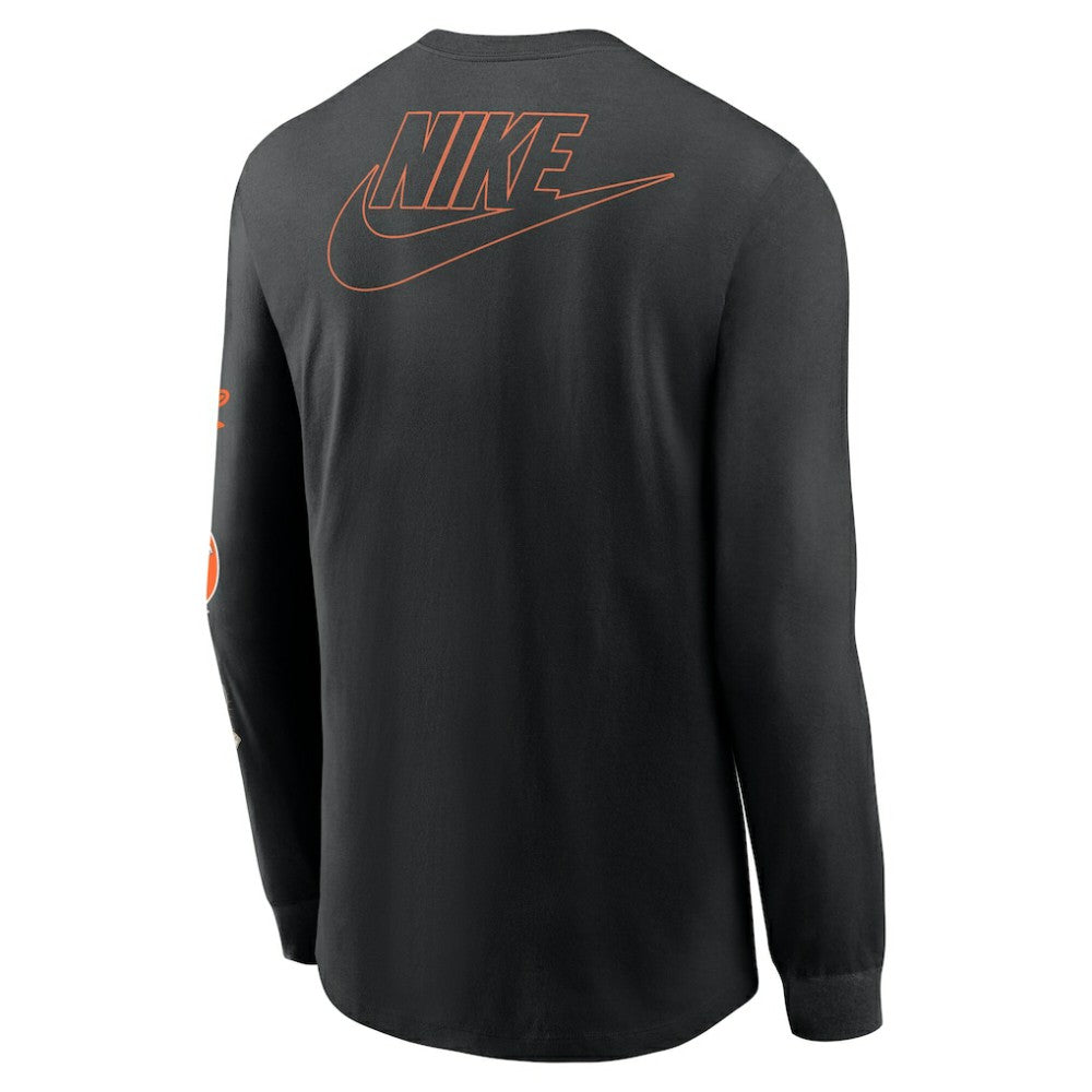 Baltimore Orioles Cooperstown Collection Knockout Long Sleeve T-Shirt Black | Nike