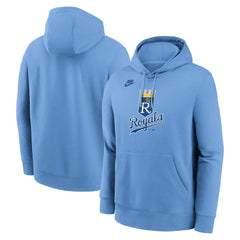 Kansas City Royals Cooperstown Collection Logo Club Hoodie Light Blue | Nike