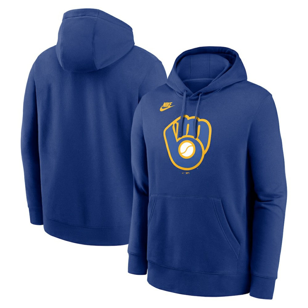 Milwaukee Brewers Cooperstown Collection Logo Club Hoodie Royal | Nike