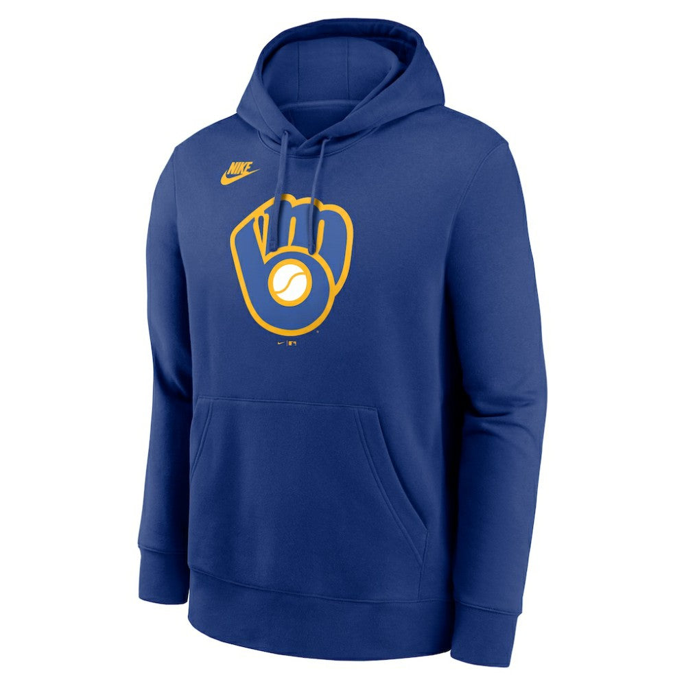 Milwaukee Brewers Cooperstown Collection Logo Club Hoodie Royal | Nike