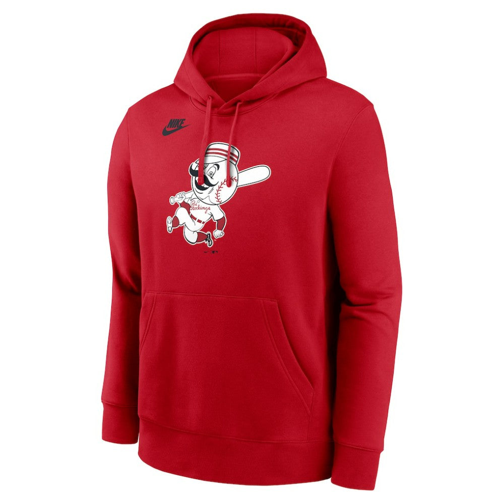 Cincinnati Reds Cooperstown Collection Logo Club Hoodie Red | Nike