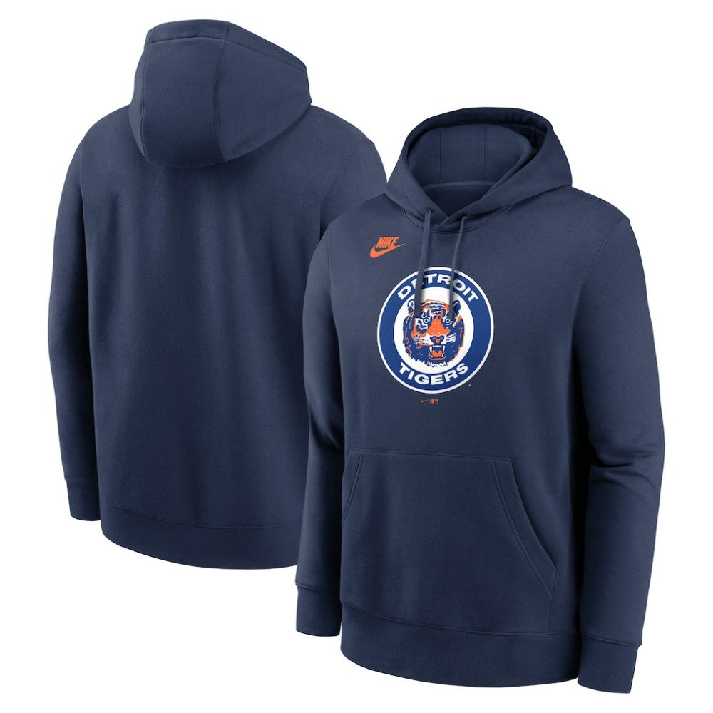 Detroit Tigers Cooperstown Collection Logo Club Hoodie Navy | Nike