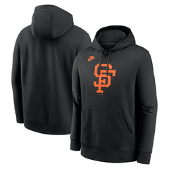 San Francisco Giants Cooperstown Collection Logo Club Hoodie Black | Nike